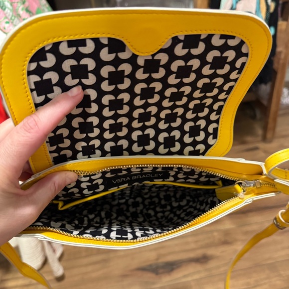 Vera Bradley yellow and black Crossbody resortwear summer spring feminine - Picture 3 of 4